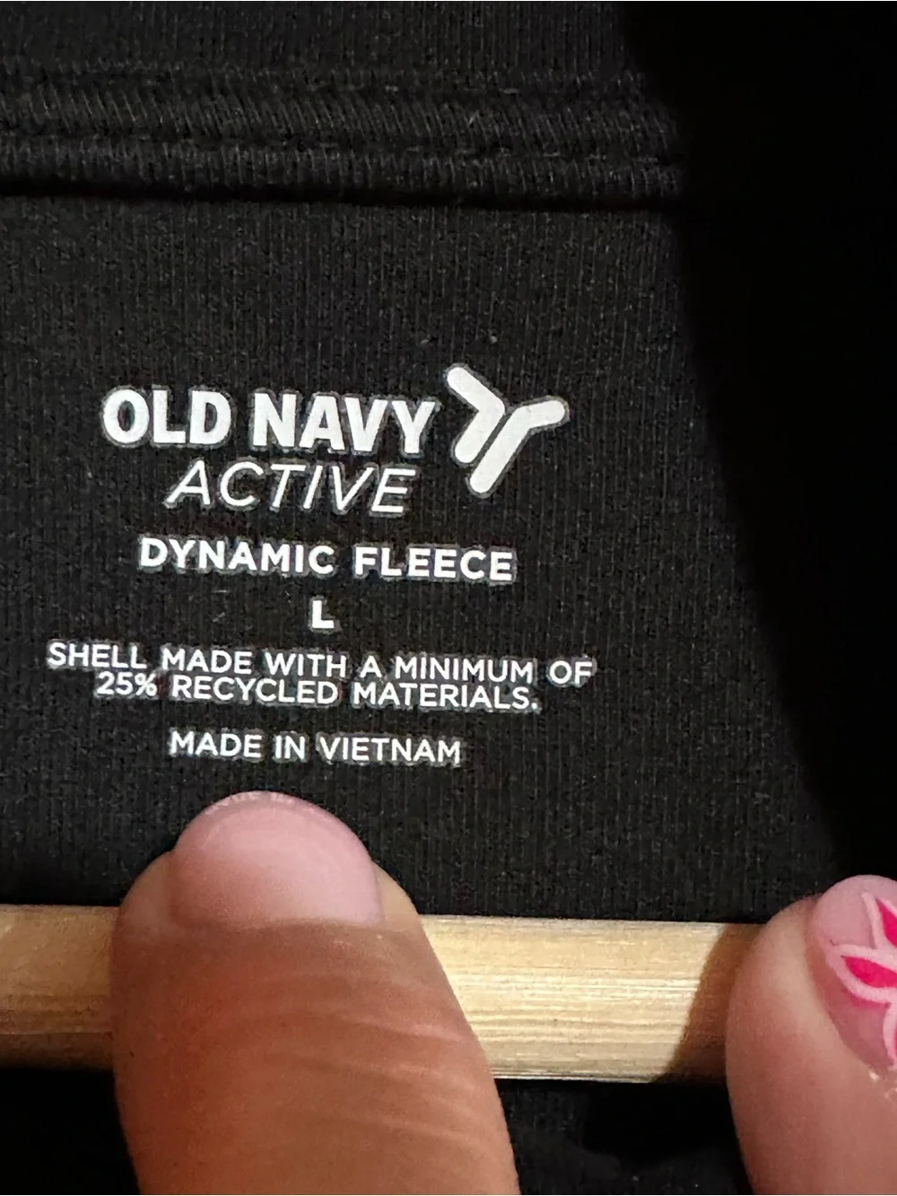 Old Navy Active Dynamic fleece sz large  women’s Black Zip-Up Mock Neck